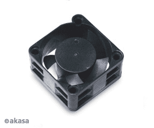 Akasa Ventilator - 40x20 mm - črn