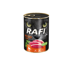 RAFI  Poplna Mokra Hrana Z Raco za izbirčne mačke 12x400 G
