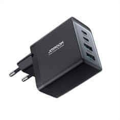 Joyroom TCG02 GaN sieťová polnilnik 2x USB / 2x USB-C 67W + kabel USB-C, črna