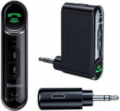 BASEUS Qiyin audio sprejemnik, Bluetooth 5.0 in AUX, črni (WXQY-01)