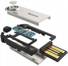 BASEUS CABA01-01 Bluetooth adapter, USB, 3,5 mm, črn