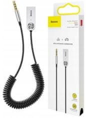 BASEUS CABA01-01 Bluetooth adapter, USB, 3,5 mm, črn