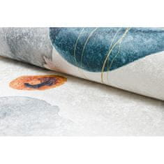 eoshop ANDRE pralna preproga 1112 Abstraction anti-slip - bela / modra ( - Velikost: 80x150 cm)