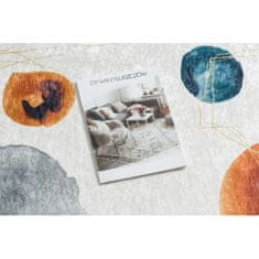 eoshop ANDRE pralna preproga 1112 Abstraction anti-slip - bela / modra ( - Velikost: 80x150 cm)