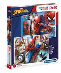Clementoni Puzzle Spiderman: V akcijo 2x60 kosov