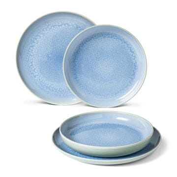 Villeroy & Boch Porcelanasti set krožnikov iz kolekcije CRAFTED BLUEBERRY 4 kos