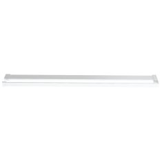 Vidaxl Pregrada za tuš s polico krom 100x195 cm ESG steklo in aluminij