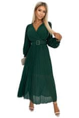 Amiatex Ženska obleka 414-1 KLARA, zelena, UNIVERZáLNí