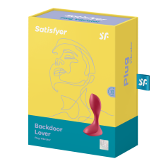 Satisfyer Anal Toys VIBRACIJSKI ANALNI ČEP Satisfyer Backdoor Lover Red