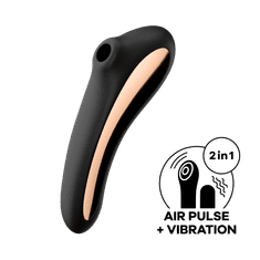 Satisfyer Air KLITORALNI STIMULATOR Satisfyer Dual Kiss Black