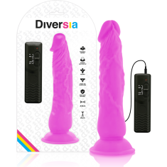 Diversia VIBRACIJSKI PENIS Diversia Flexible Purple (21 cm)