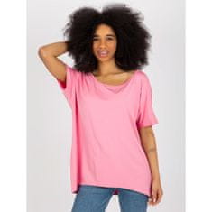 FANCY Ženska bluza oversize basic IZA pink FA-BZ-8321.78_397359 Univerzalni