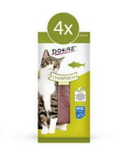 Dokas priboljški za mačke, mokri prigrizek, tuna file, 4 x 22 g