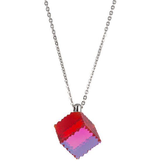 Preciosa Jeklena ogrlica z rdečim kristalom Jaclyn 7262 57