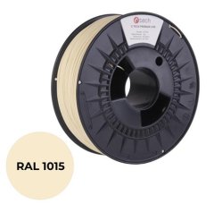 C-Tech tiskalna struna PREMIUM LINE ( filament ), PLA, slonokoščena svetloba, RAL1015, 1,75mm, 1kg