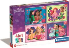Clementoni Disneyjeve princese Puzzle 4v1 (12+16+20+24 kosov)