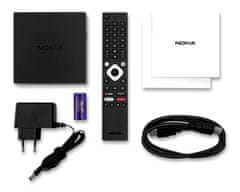 Nokia android box 8010/ 4K Ultra HD/ NETFLIX/ 02 TV/ HDMI/ USB 3.0/ USB-C/ USB 2.0/ BT/ Wi-Fi/ LAN/ Android TV 11/ črna