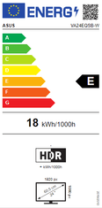 ASUS VA24EQSB-W monitor, IPS, FHD (90LM0562-B01170)