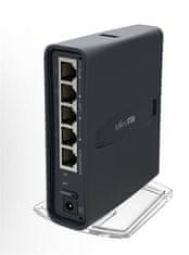 Mikrotik WiFi usmerjevalnik +L4, 650MHz, 5x LAN, 2.4GHz, 5GHz, 802.11b/g/n/a/ac, USB, PoE