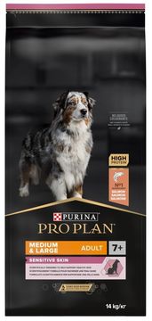 slomart Purina Pro Plan 7+ Srednje/velike živali z občutljivo kožo 14kg