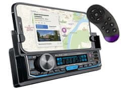 Blow 12V 1DIN Mobile avtoradio 4x50W MP3 2x USB SD Bluetooth pametno držalo