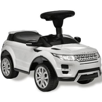 Vidaxl Bel Land Rover 348 otroški avto z glasbo
