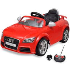 shumee Audi TT RS električni avto za otroke z dalinjcem rdeče barve