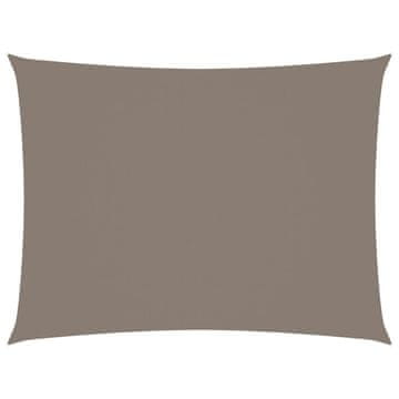 Vidaxl Senčno jadro oksford blago pravokotno 3x4,5 m taupe
