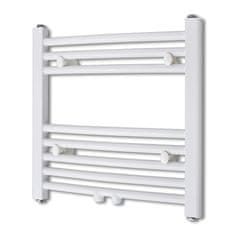 Vidaxl Kopalniški cevni radiator za centralno ogrevanje zaobljen 480x480 mm