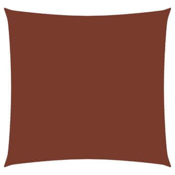 Vidaxl Senčno jadro oksford blago kvadratno 7x7 m terakota