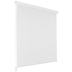 Vidaxl Rolo senčilo za tuš 140x240 cm bele barve