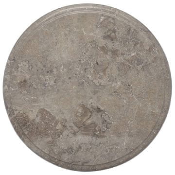 Vidaxl vidaXL Mizna plošča siva Ø40 x 2,5 cm marmor