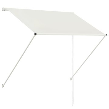 Vidaxl Zložljiva tenda 150x150 cm krem