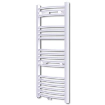 Vidaxl Kopalniški cevni radiator za centralno ogrevanje zaobljen 500x1160 mm