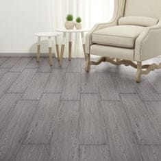 Vidaxl PVC talne plošče 4,46 m2 3 mm temno sive