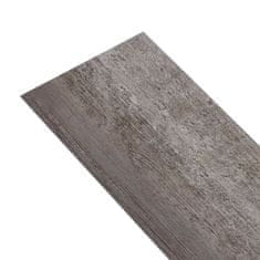 Vidaxl PVC talne plošče 4,46 m2 3 mm samolepilne črtast les