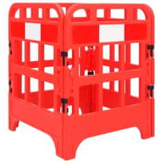 Vidaxl Prometne ovire 4 kosi rdeče 75x75x100 cm