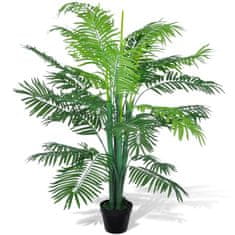 Greatstore Umetna rastlina palma Phoenix z loncem 130 cm