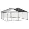 Vidaxl Zunanji pasji boks s streho 300 x 300 x 150 cm