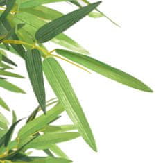 shumee Umetna rastlina bambus v loncu 120 cm zelene barve