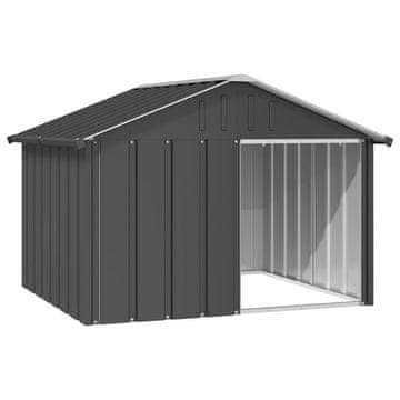Vidaxl vidaXL Pasji boks antraciten 116,5x103x81,5 cm jeklo