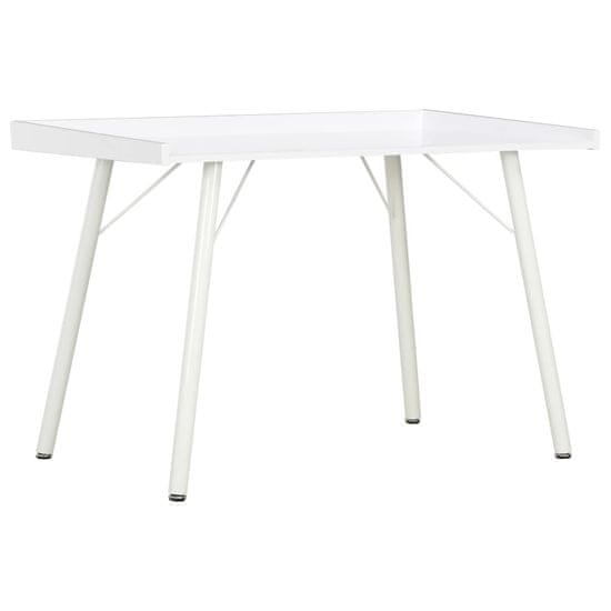 Vidaxl Pisalna miza bela 90x50x79 cm