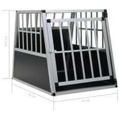 Vidaxl Pasji boks z enojnimi vrati 65x91x69,5 cm