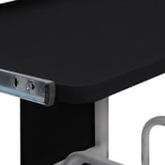 shumee Računalniška miza črna 110x52x88,5 cm inženirski les