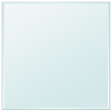 Vidaxl Površina za Mizo Kaljeno Steklo Kvadratne Oblike 700x700 mm