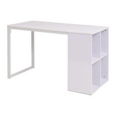 Vidaxl Pisalna miza 120x60x75 cm bela