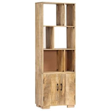 Vidaxl Knjižna polica 60x35x180 cm trden mangov les
