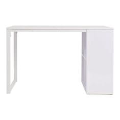 Vidaxl Pisalna miza 120x60x75 cm bela