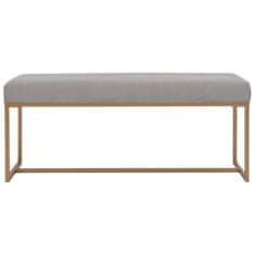 Vidaxl Klop 120 cm siv žamet