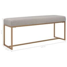 Vidaxl Klop 120 cm siv žamet
